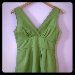J Crew sleeves dress - clover green- POCKETS